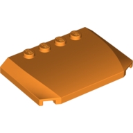 Lego auto kapota 4x6x2/3, oranžová (6224785, 4505118)